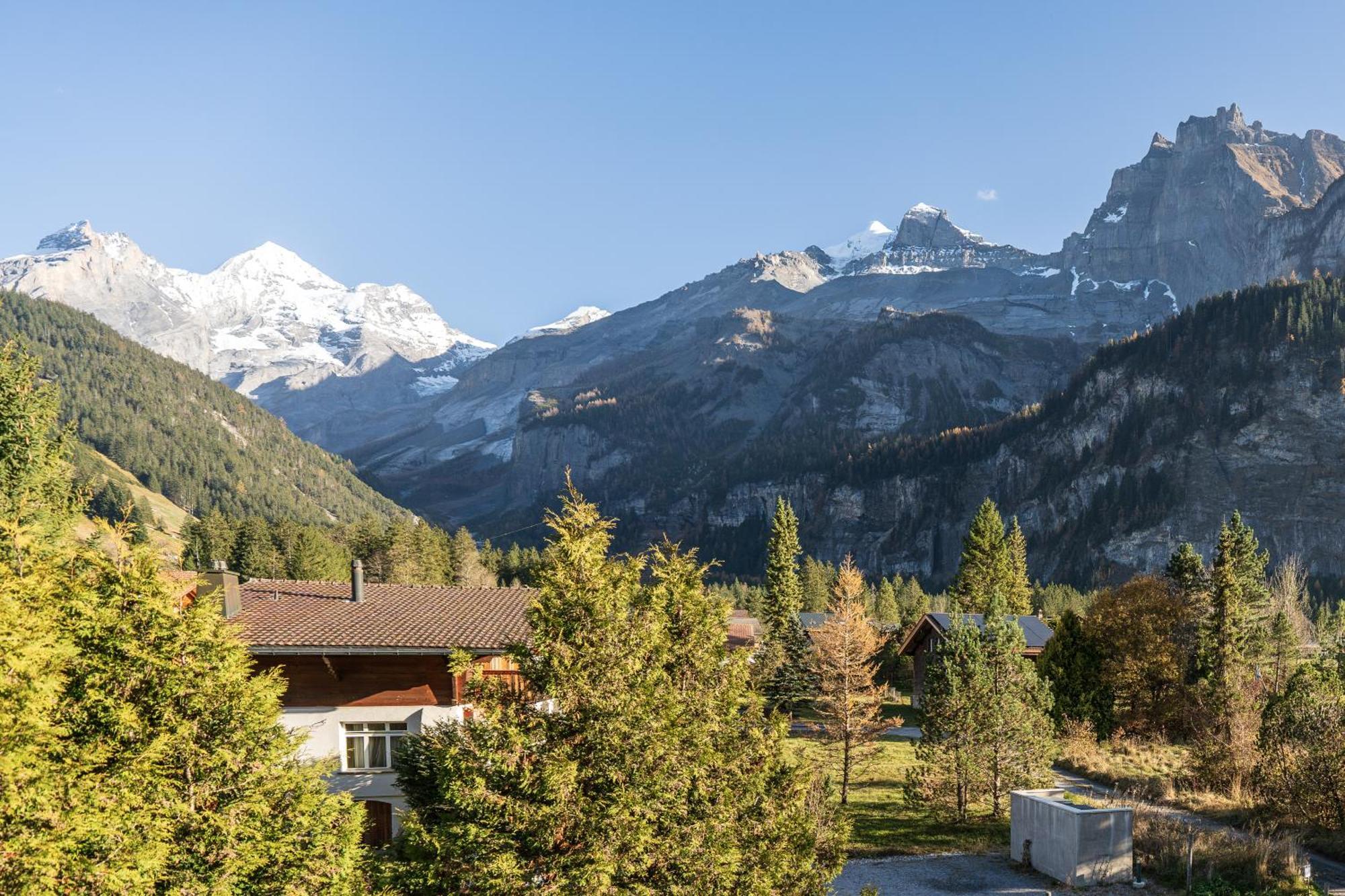 Bellevue & Classy Mountain View Apartment Kandersteg Exterior photo
